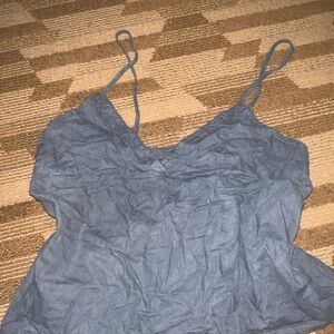 Women's Gray Spaghetti Strap Top